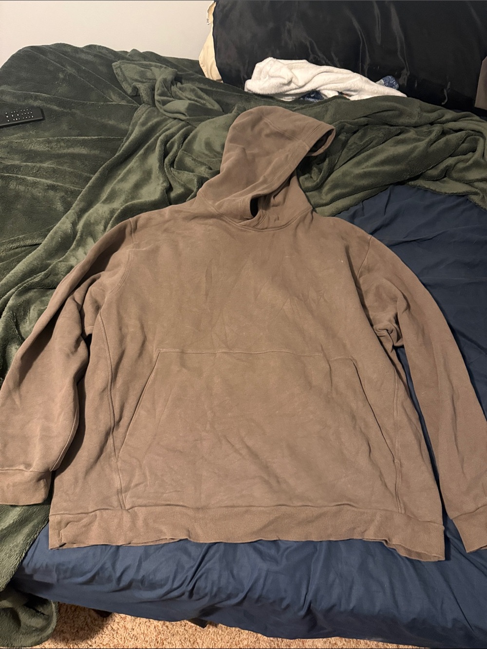 Lululemon Steady State Hoodie Mens XXL Espresso Brown Fleece Pullover LM3ERZS